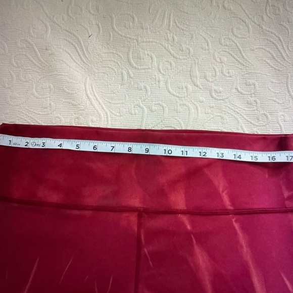 Lululemon Wunder Train High Rise Crop 23” Sz 18 Sun Bleached Washed Red Merlot - Picture 6 of 8